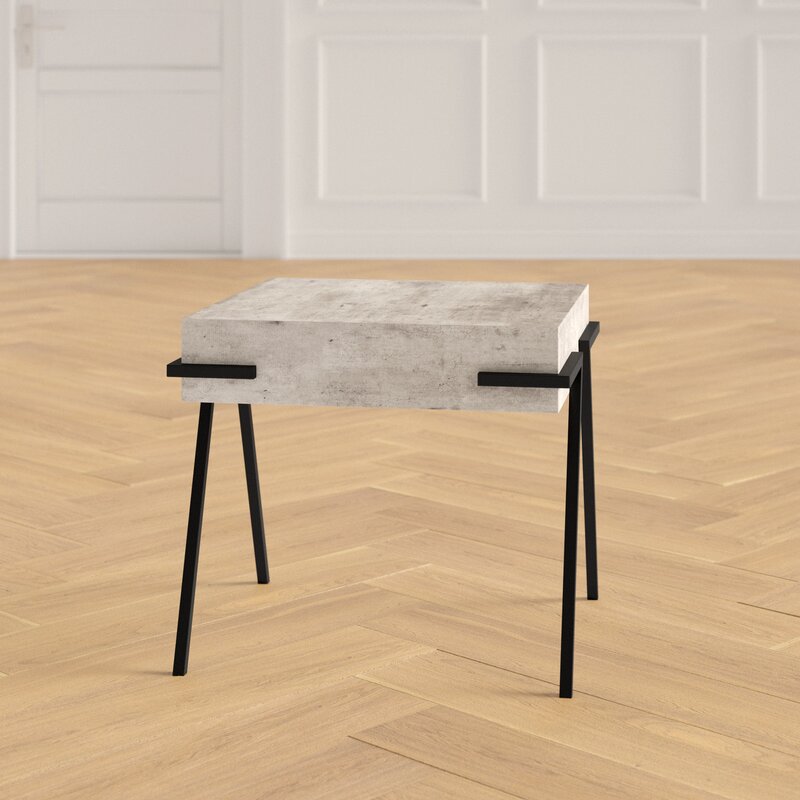 glasgow metal end table