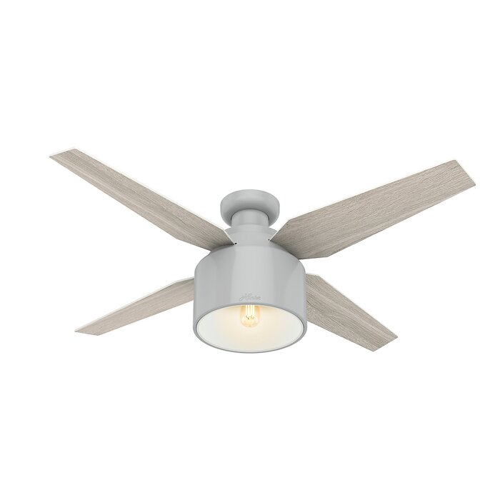52 Cranbrook Low Profile 4 Blade Ceiling Fan With Remote Light Kit Included