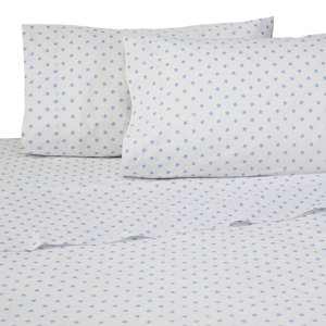 Sea Stars 4 Piece 200 Thread Count 100% Cotton Sheet Set