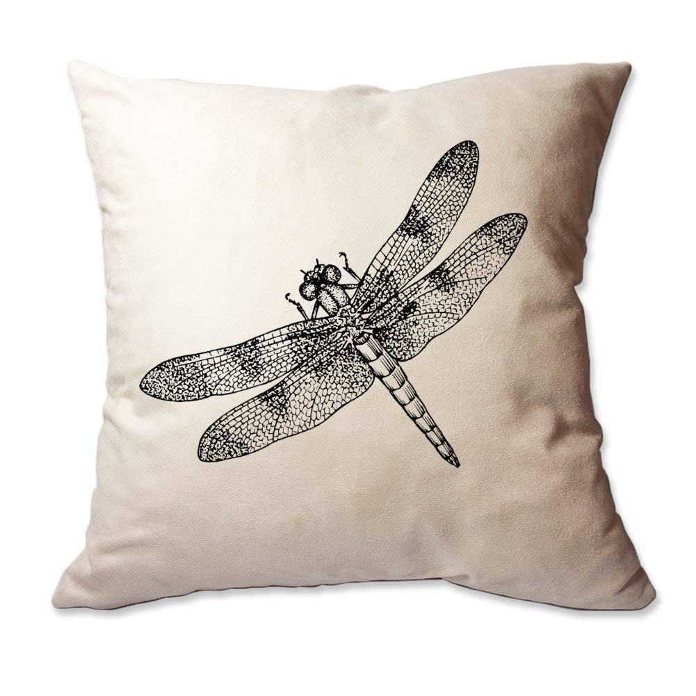 Gracie Oaks Genthner Dragonfly Throw Pillow Cover Wayfair