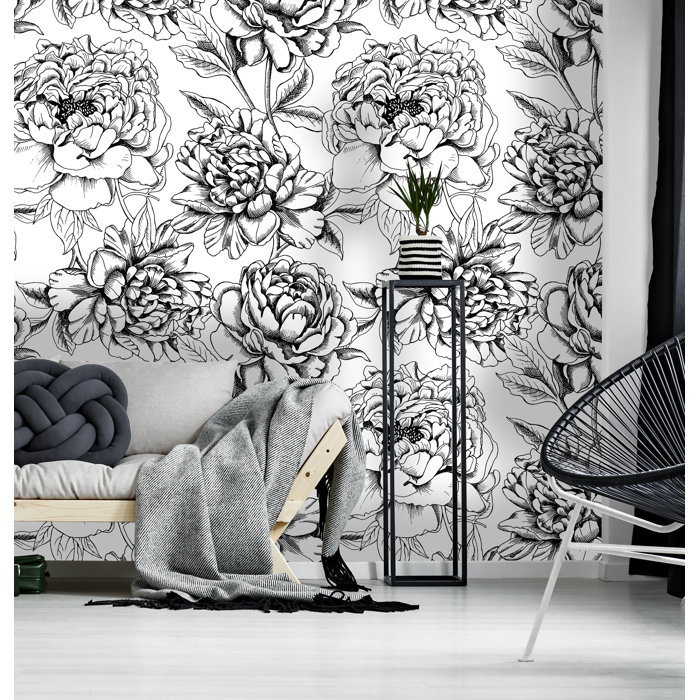 Bungalow Rose Menoher Removable Peony Flowers 8 33 L X 100 W