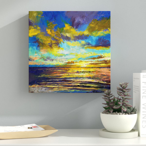 Latitude Run Sunset Key Largo Painting Print On Wrapped Canvas