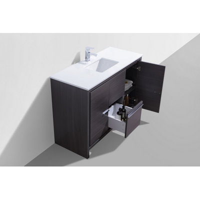 Bosley 48 Single Sink Modern Bathroom Vanity Allmodern Bosley 48 Single Sink Modern Bathroom Vanity