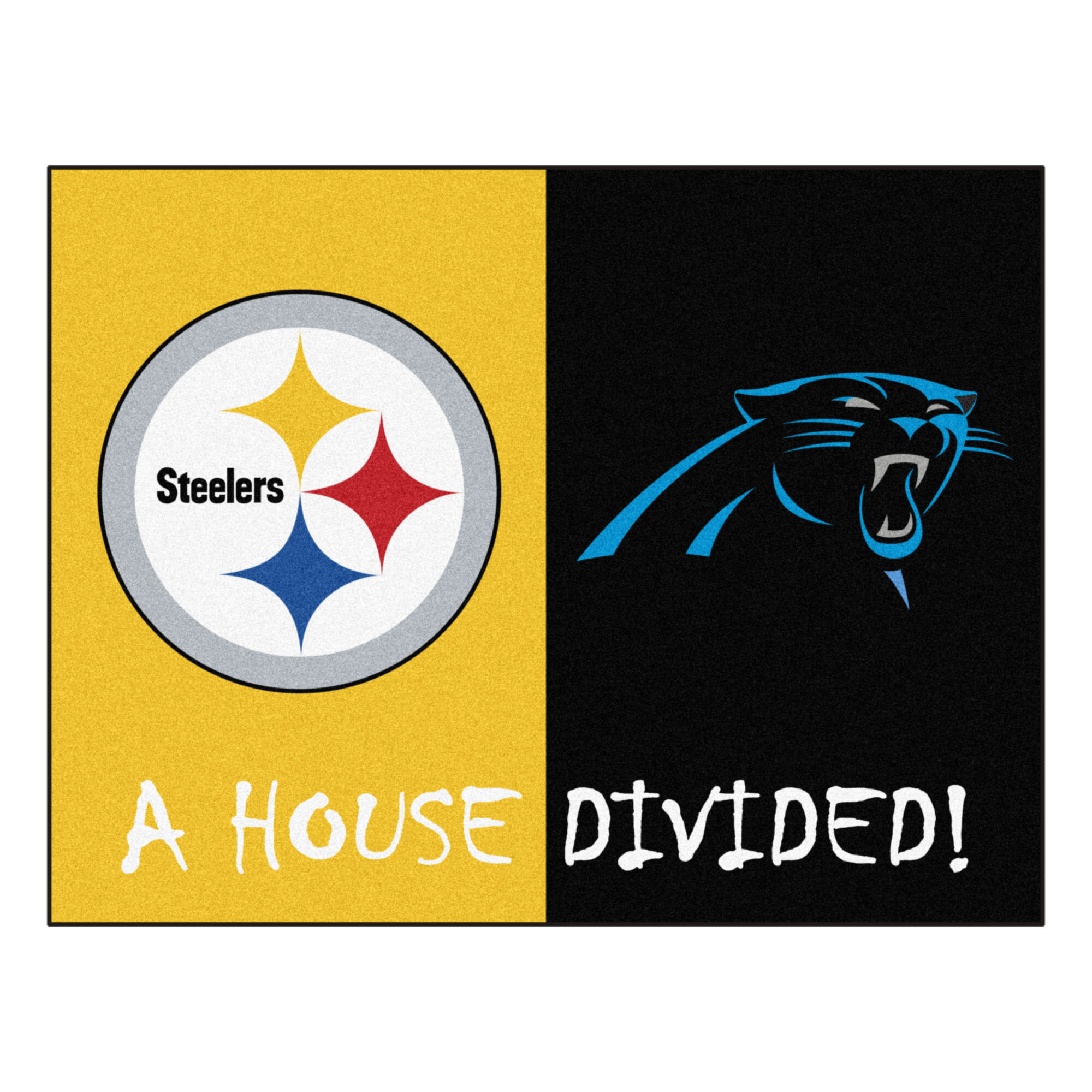 Fanmats Nfl Pittsburgh Steelers Carolina Panthers 42 5 In X 33 75