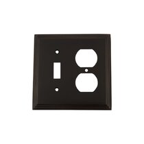 BLACK UPHOLSTERY LEATHER LOOK LIGHT SWITCH OUTLET WALL PLATE COVER ROOM HD DECOR 
