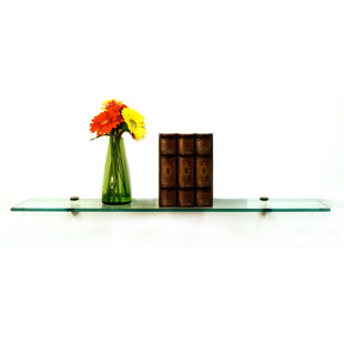 Floating Stainless Steel Shelf Wayfair Floating Gl Shelves Wall Shelf