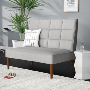 Andrade Modern Grid Upholstered Settee by Mercury Row Best Choices