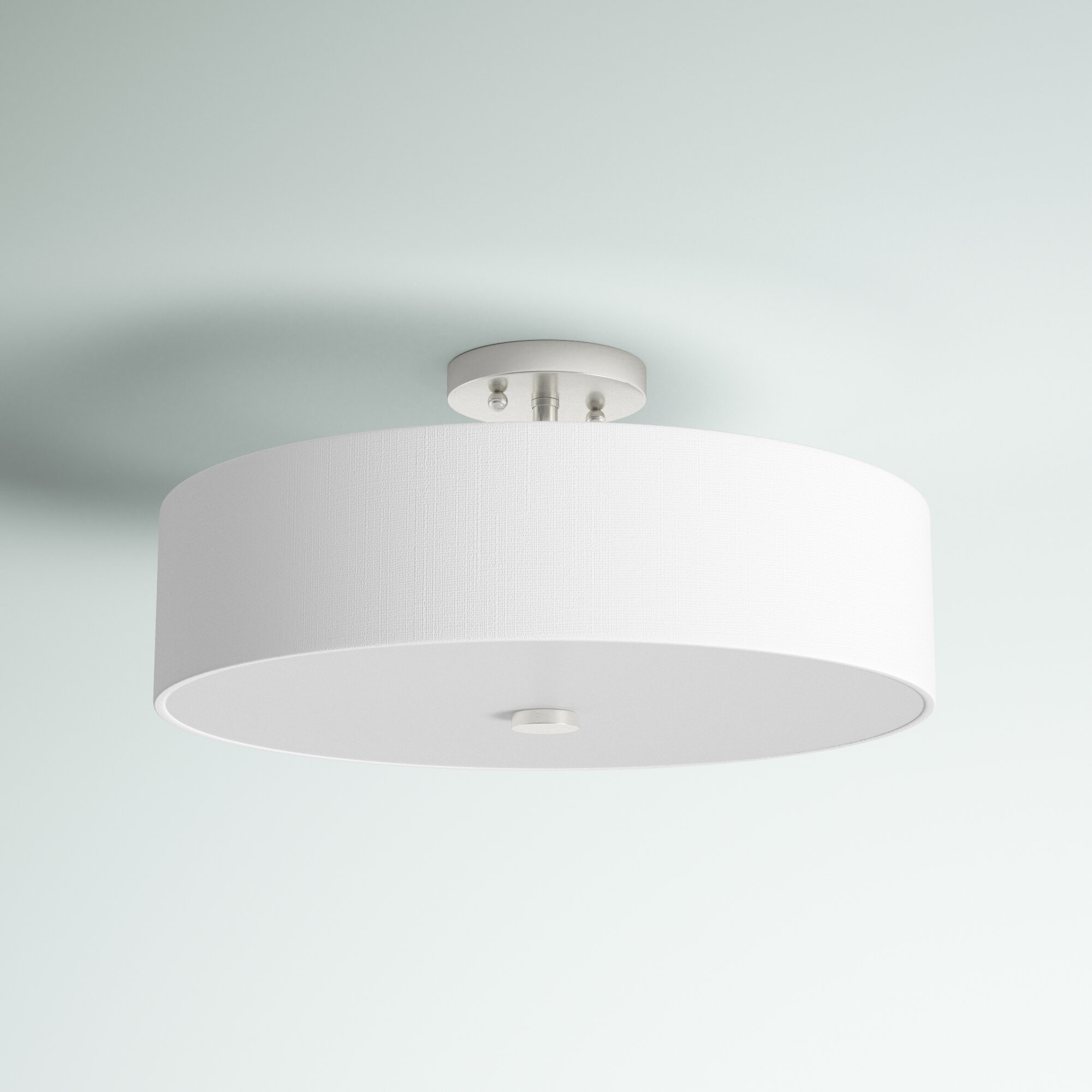 drum shade semi flush