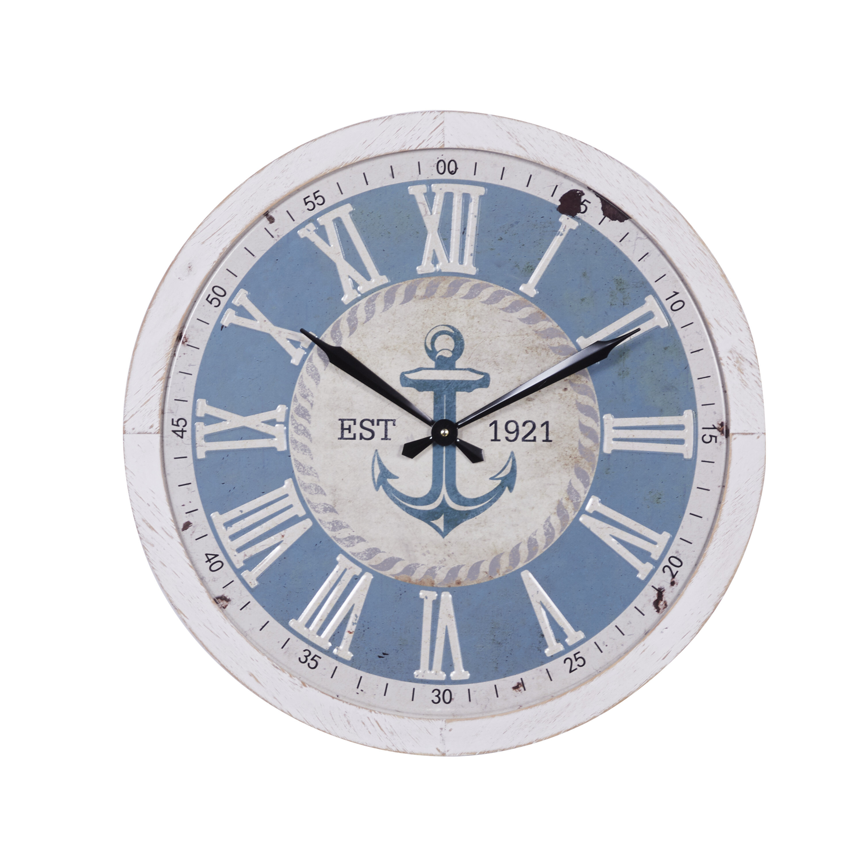 Breakwater Bay Anchor Wall Clock Wall Dcor Wayfair