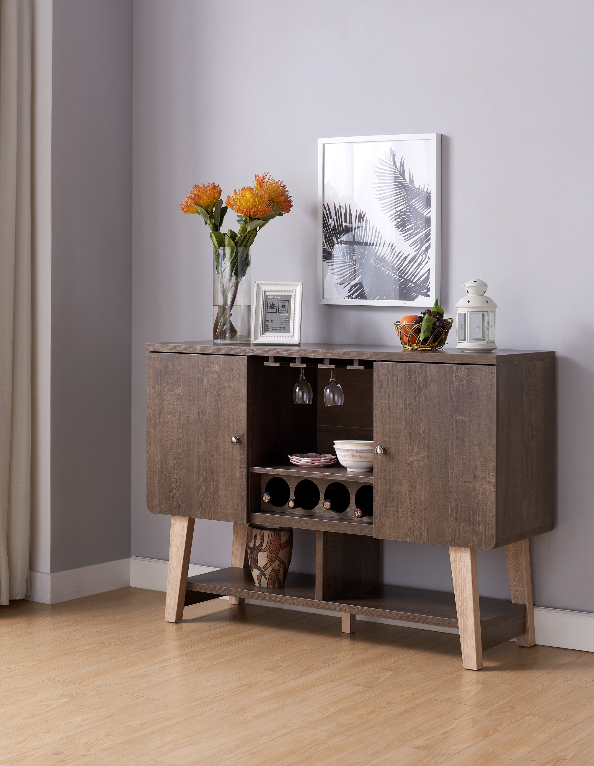 wine storage sideboard on Buffet Table With Wine Storage Latest Buffet Ideas