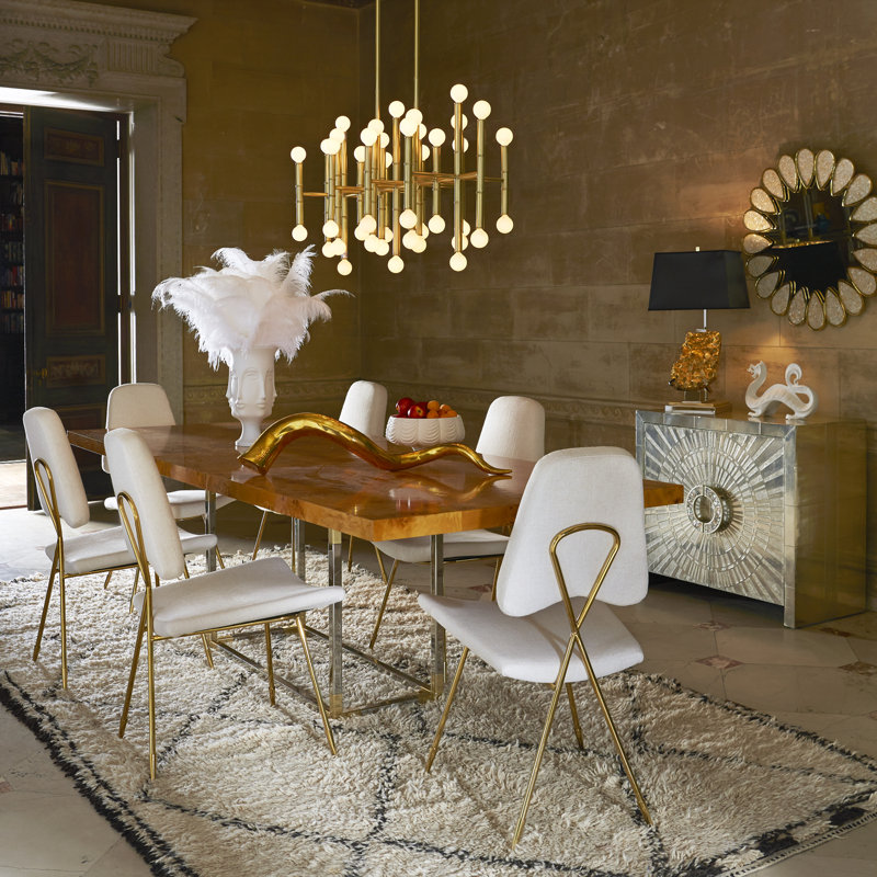 Jonathan Adler Meurice 42 Light Sputnik Modern Linear Chandelier Light Sputnik Modern Linear Chandelier