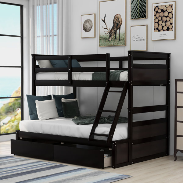 Harriet Bee Caffin Twin Over Full Standard Bunk Bed with ...