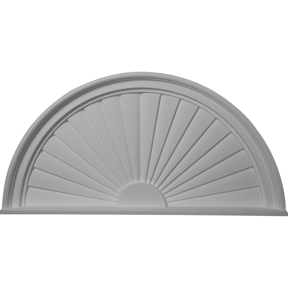 Functional and Smooth Pine 18 Width x 24 Height Vertical Gable Vent with 1 x 4 Flat Trim Frame Ekena Millwork GVWVE18X2401SFUPI Unfinished