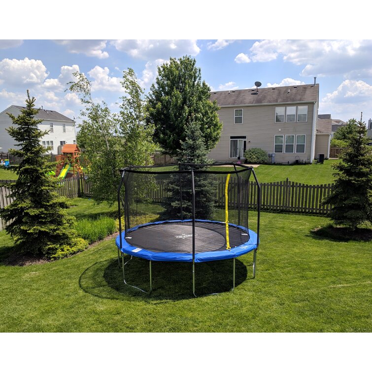Voorzieningen scheerapparaat factor AirZone Play Backyard Jump 15' Round Trampoline with Safety Enclosure &  Reviews | Wayfair