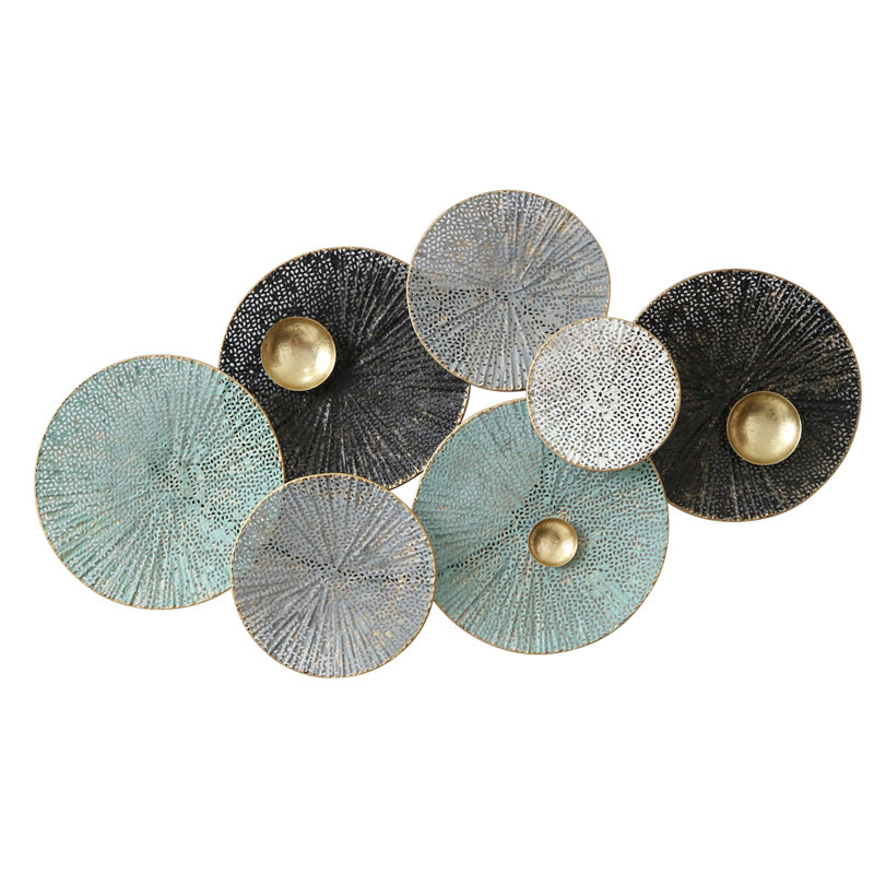 Bungalow Rose Metal Lily Pad Wall Decor Reviews Wayfair