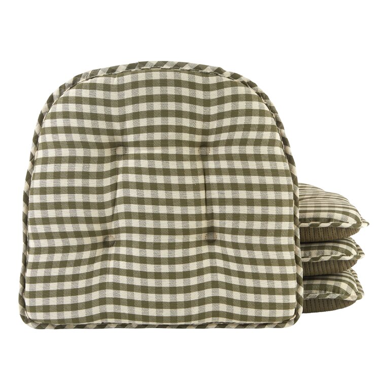 gingham chair pads