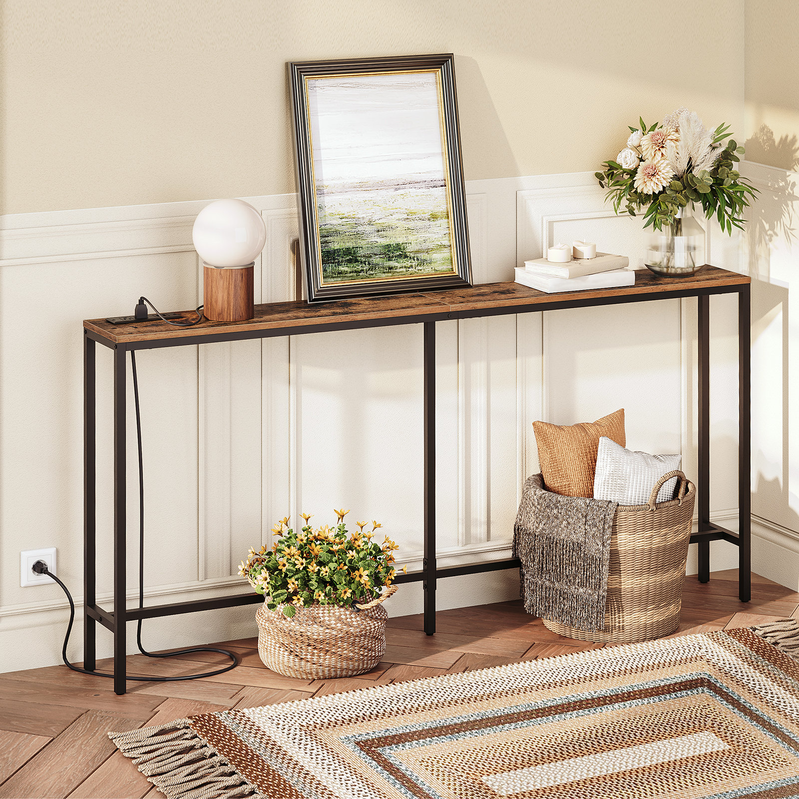17 Stories Console Table with Power Outlet & Reviews Wayfair Canada