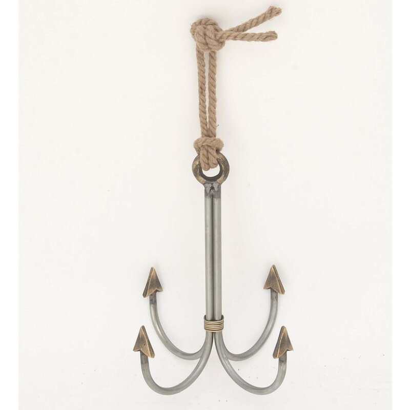 Longshore Tides Metal Rope Anchor Wall Hook Wayfair