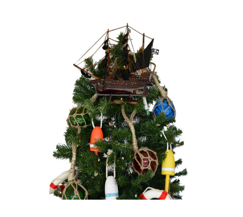 Handcrafted Nautical Decor John Gow S Revenge Pirate Ship Christmas Tree Topper Wayfair