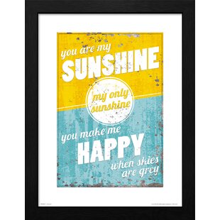 You Are My Sunshine Inspirational Children's Posters Unisex Artwork Prints