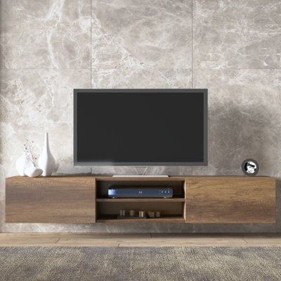 Desmone Modern Floating TV Stand Wall Mount Media Console Up To 78" TVs