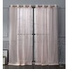 Nicole Miller Iceland Metallic Solid Color Sheer Grommet Curtains ...