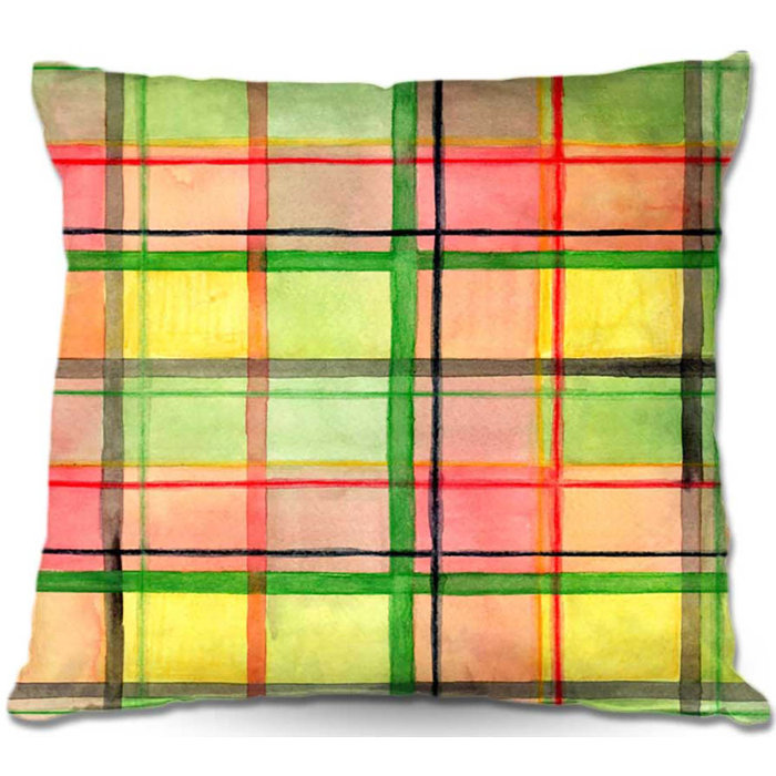 Winston Porter Nesbitt Couch Ferrari Plaid Throw Pillow Wayfair