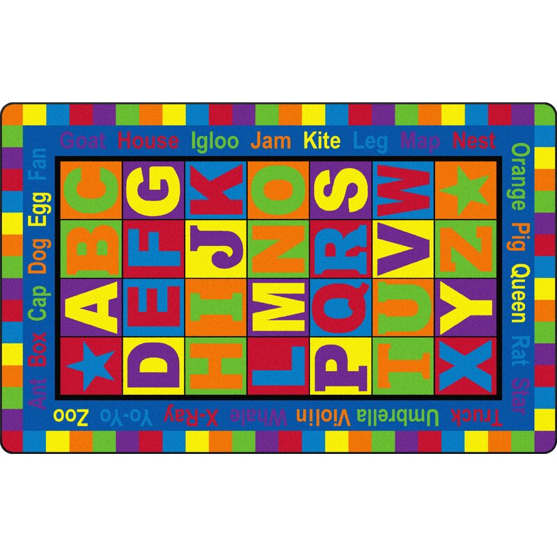 Flagship Carpets ABC Words Kids Rug | Wayfair