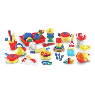 toy dishes and pots and pans