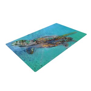 Josh Serafin Daddy Blue/Green Area Rug