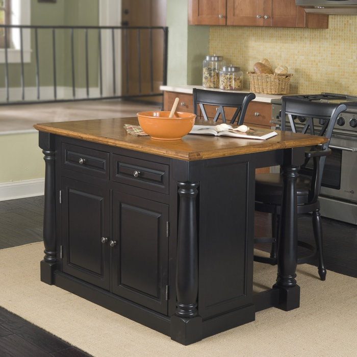 Gironde 3 Piece Kitchen Island Set