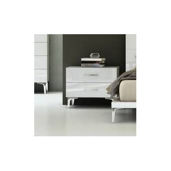 Wade Logan Parsons 2 Drawer Nightstand Reviews Wayfair