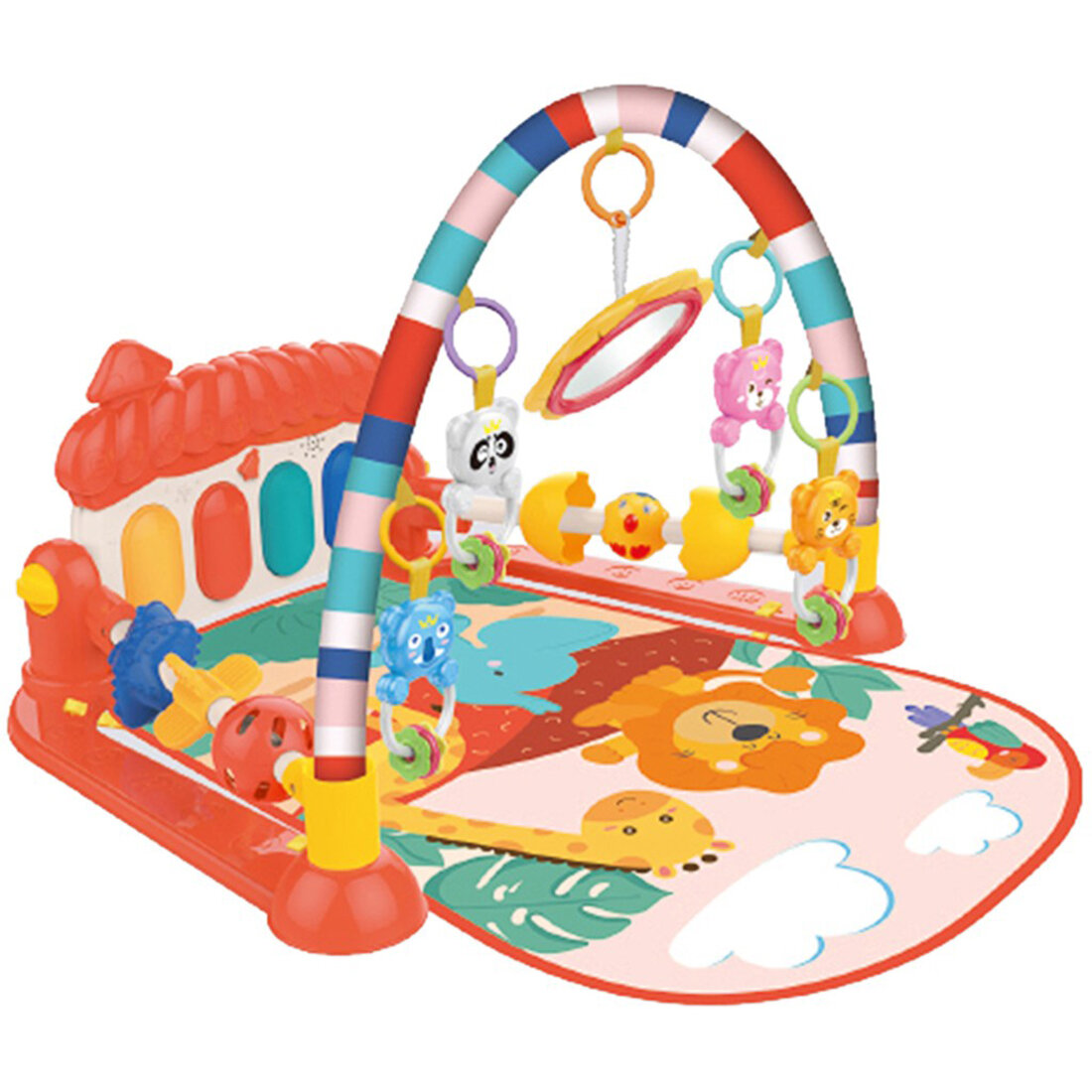 3 in 1 Baby Light Musical Gym Play Mat Lay & Play Fitness Fun Piano Boy Girl NEW 
