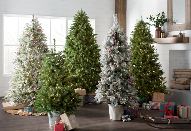 Pre-Lit Christmas Trees