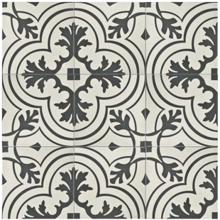Floor Tile You Ll Love Wayfair Forties 7 75 X Ceramic Field Tile In Vintage Charcoal Off White