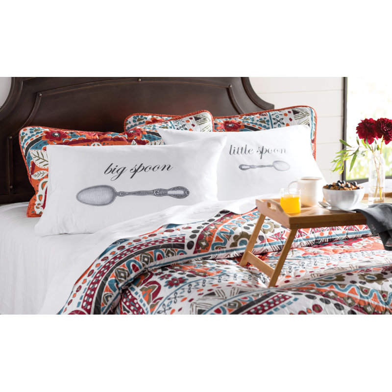 The Twillery Co Jaiden 2 Piece Big Spoon Little Spoon Pillowcase