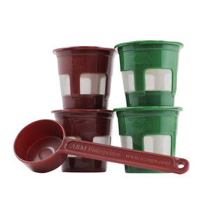 Reusable K Cups For Keurig Universal Refillable Coffee Pods With Disposable Paper Coffee Filters & Coffee Scoop Combination Packages 