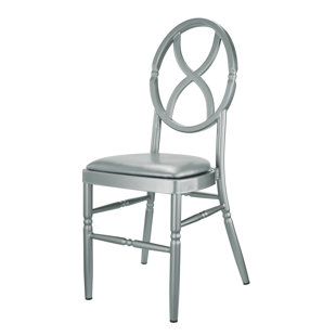 Kunkel Velika Series Stackable Sandglass Aluminum Dining Chair by House of Hampton Reviews