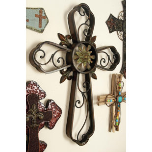 Rustic Cross Wall Decor Wayfair Metal Cross Wall Decor