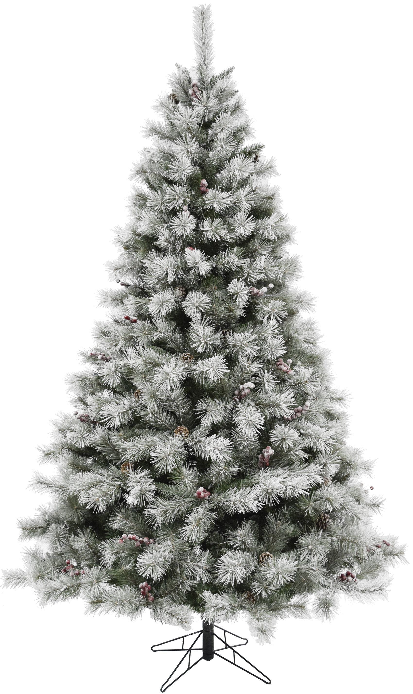 The Holiday Aisle Homestead Frosted Green Pine Artificial Christmas Tree Wayfair