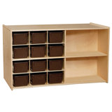 Wood Shelving Units With Doors Wayfair Ca