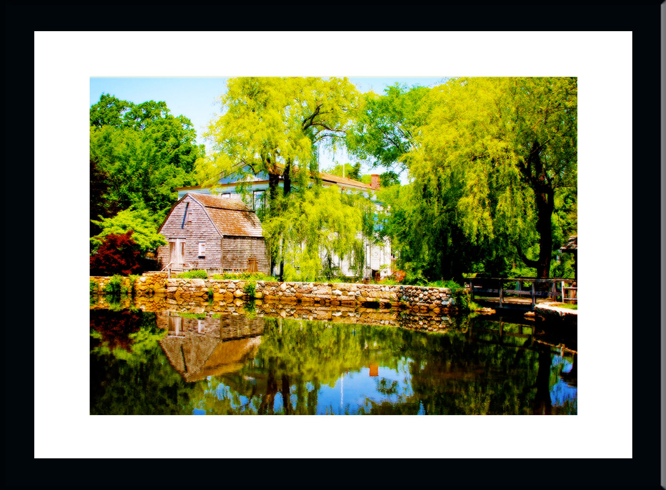 Buy Art For Less Old Cape Grist Mill Sandwich Ma By Jobe Waters Framed Photographic Print Wayfair
