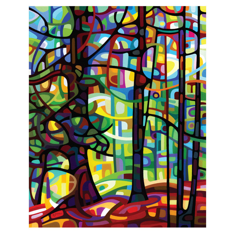My Wonderful Walls Abstract Forest After The Rain Wall Decal Wayfair