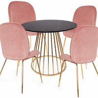 donegan dining set with 4 chairs