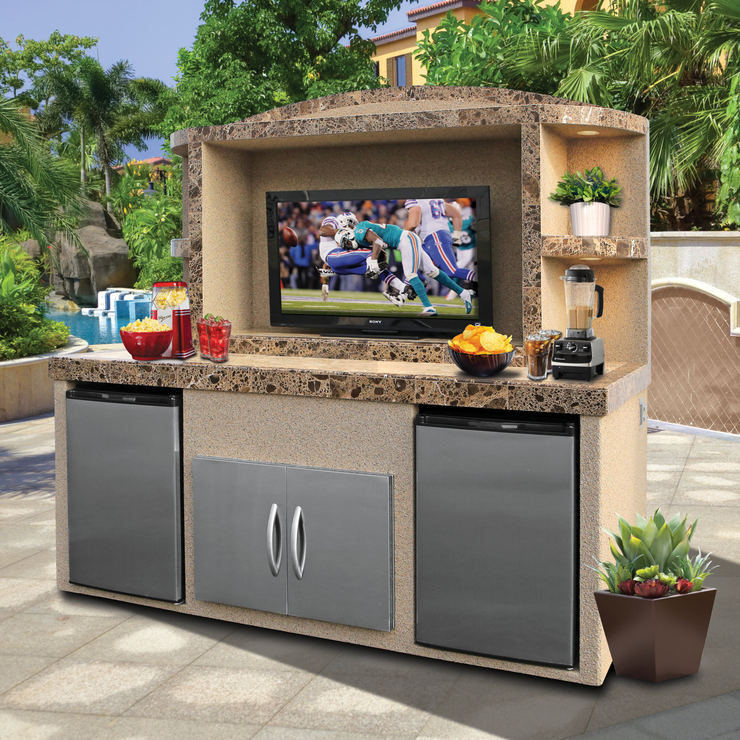 Anzavia Outdoor Entertainment Centre for TVs up to 8" Anzavia Outdoor Entertainment Centre for TVs up to 8"