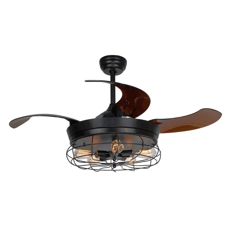 Williston Forge 46 Benally 4 Blade Ceiling Fan With Remote Light