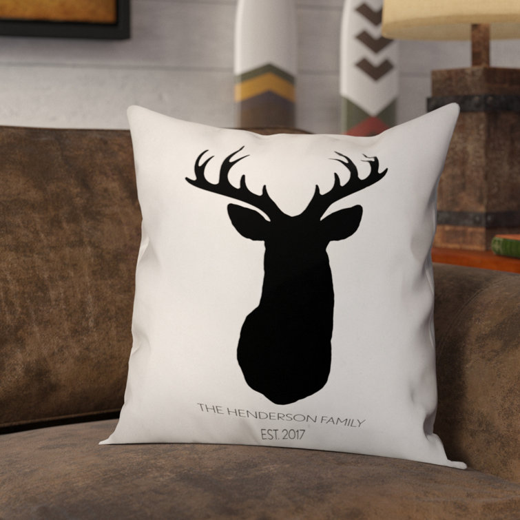 deer head throw pillows