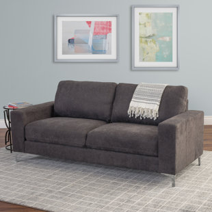 Grey Chenille Fabric Sofa Wayfair Quickview