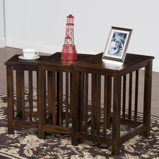 Fresno 3 Piece Nesting Tables by Loon Peak