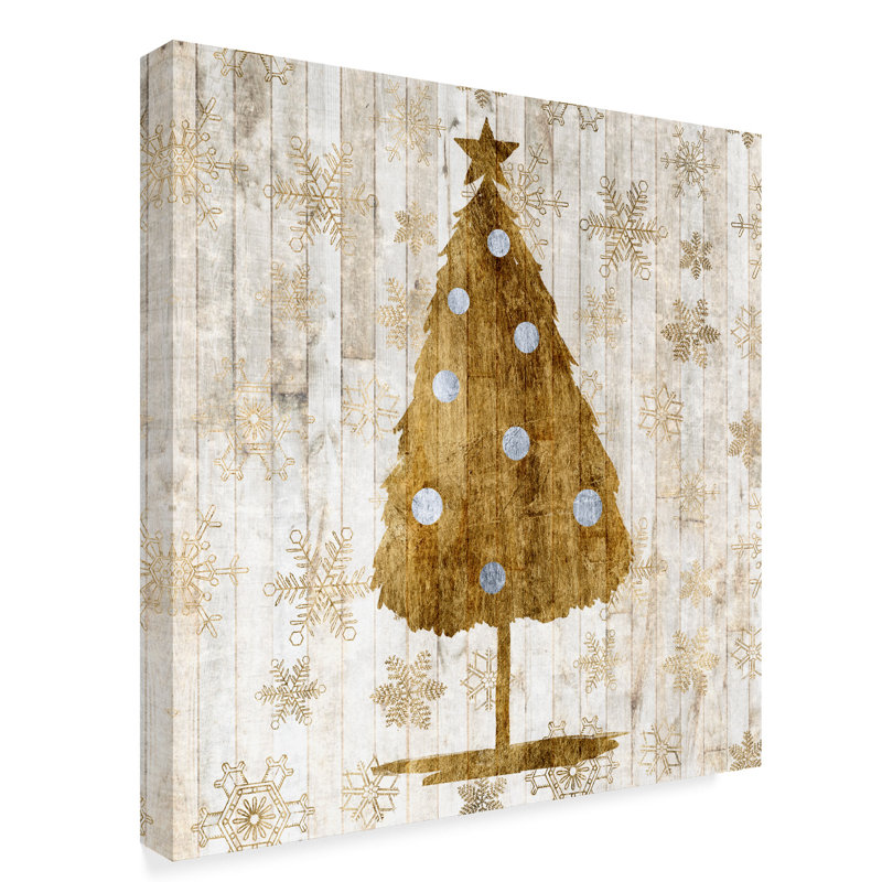 East Urban Home Sophisticated Christmas I Acrylic Painting Print On Wrapped Canvas Wayfair